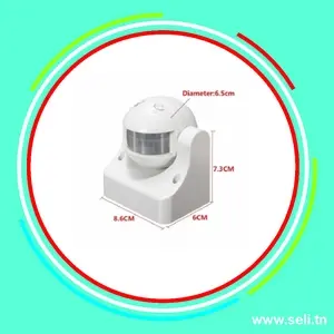 DETECTEUR DE MOUVEMENT INFRAROUGE ETANCHE AC220-240V 50Hz.Arduino tunisie