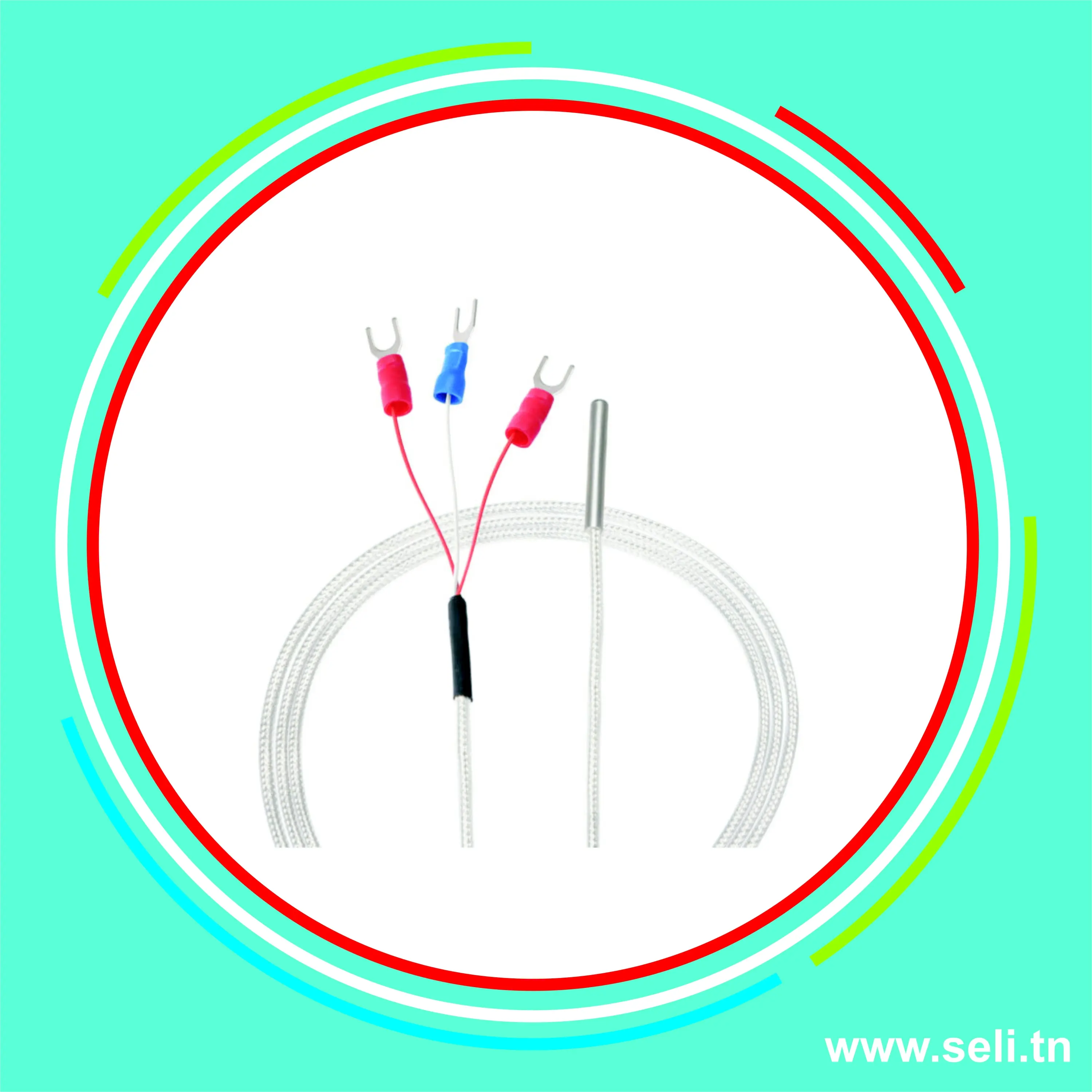 SONDE PT100 3 FIL COMPATIBLE AVEC MAX31865 .Arduino tunisie