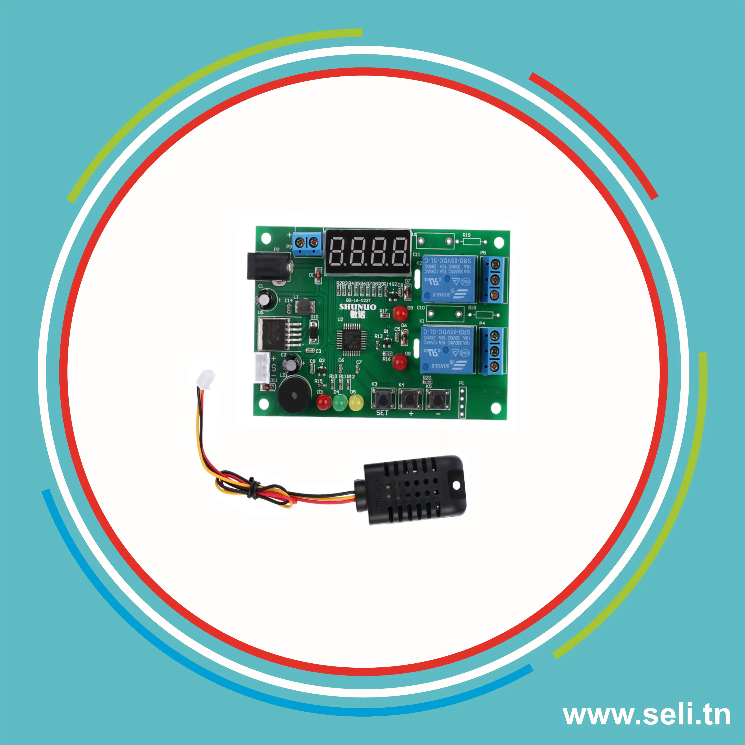 QS-16-022T THERMOREGULATEUR ET HYGROMETRE DE PRECISION.Arduino tunisie