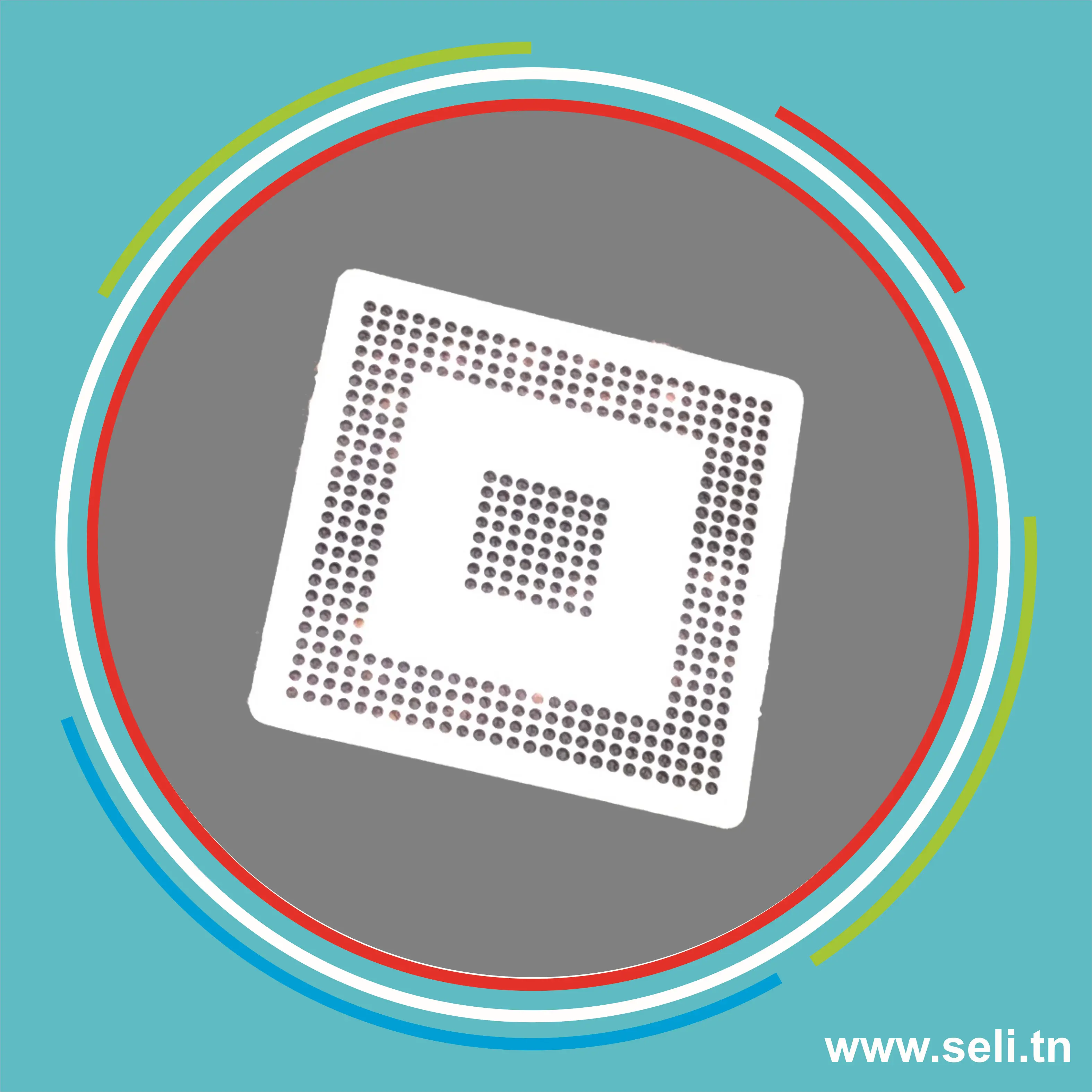 SAK-TC1797 1796 POCHOIR 80X80  0.6MM .Arduino tunisie