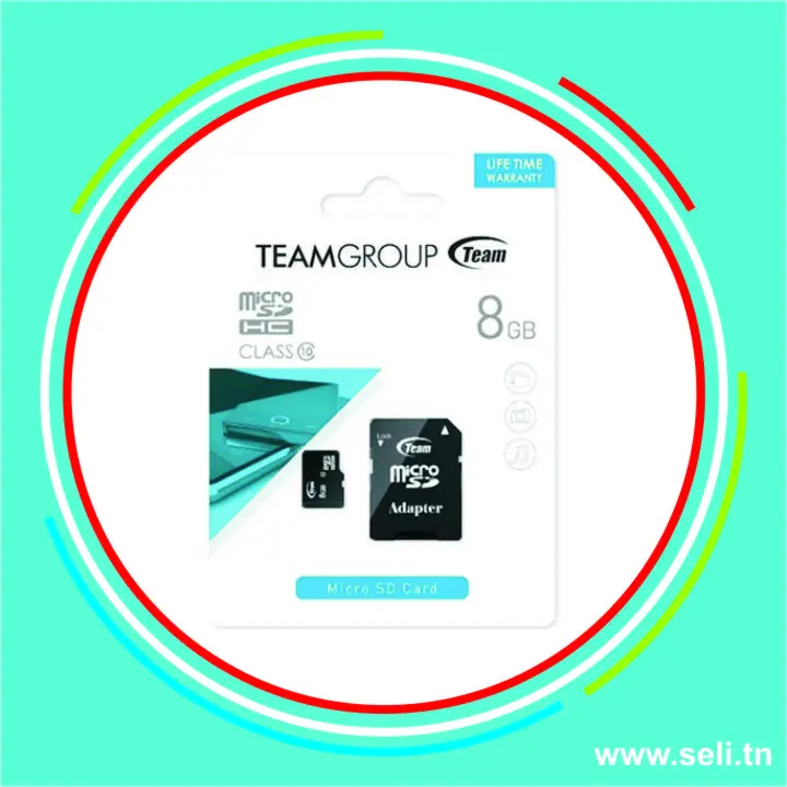 CARTE MEMOIRE MICRO SD+ SUPP 08GB - C10  SANS SUPPORT.Arduino tunisie