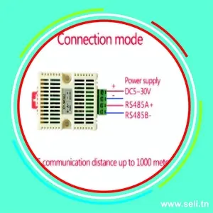 SHT20 MODULE CAPTEUR TRANSMETTEUR DE TEMPERATURE ET HUMIDITE AVEC INTERFACE RS485.Arduino tunisie