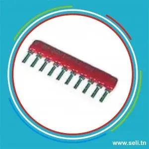 RESISTANCE RESEAU SIL 8+1 PIN 100ROHM.Arduino tunisie