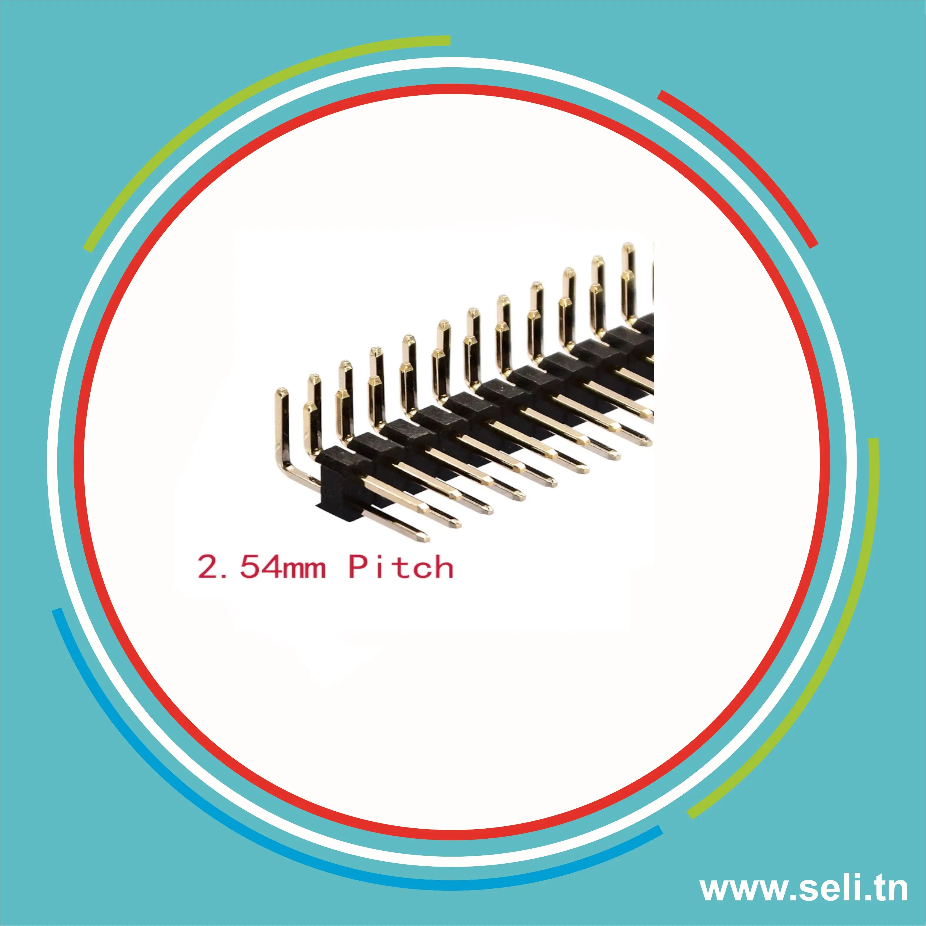 BARRETTE SECABLE M/M COUDEE 90 DEG - 2X20 PINES.Arduino tunisie