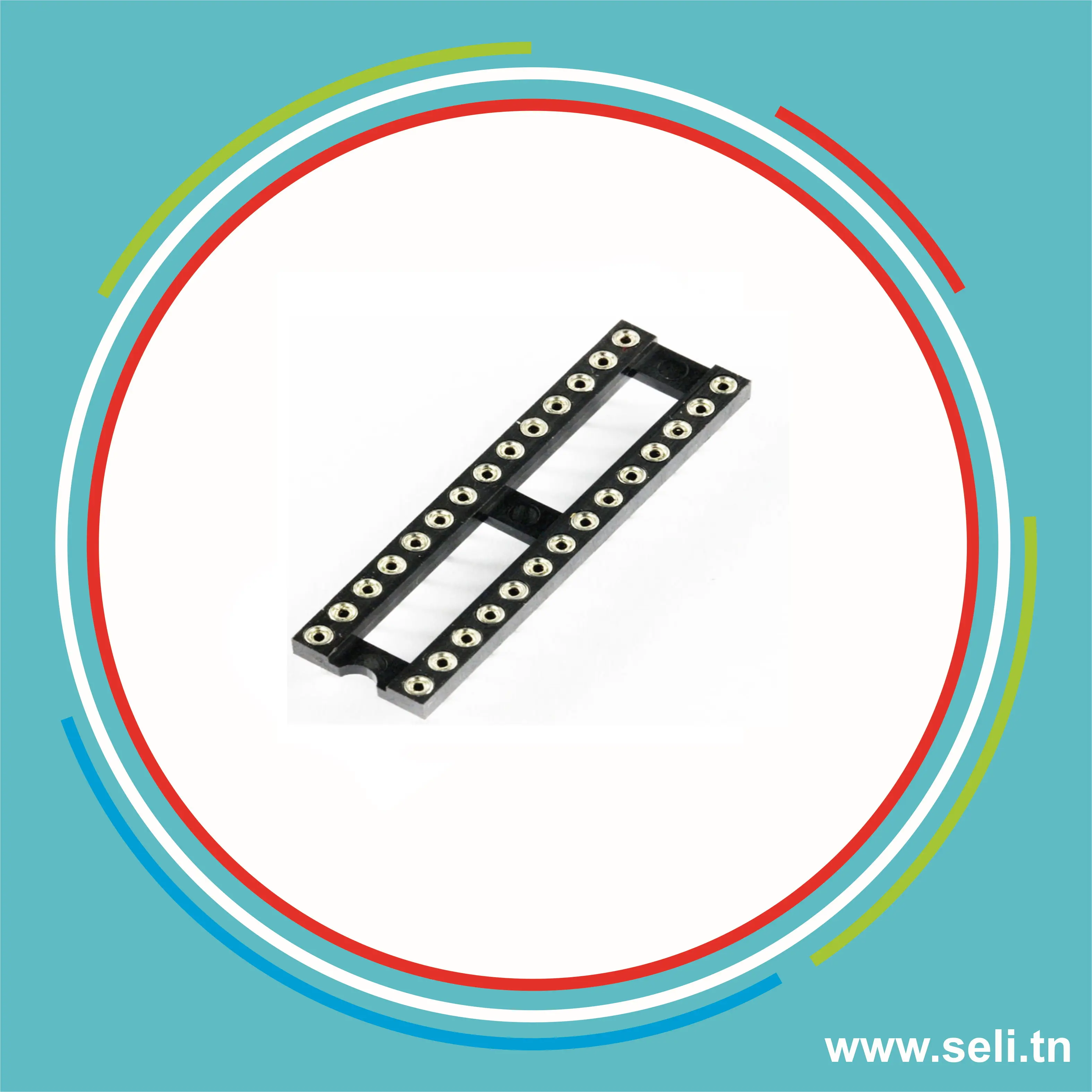 SUPPORT CI DIP 28 BROCHES COMPATIBLE ATMEGA 328.Arduino tunisie