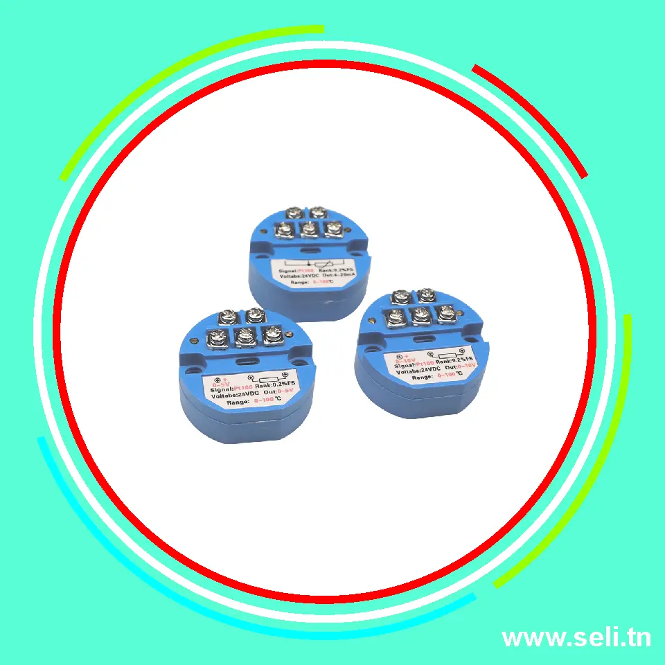 MODULE TRANSMETTEUR DE TEMPERATURE POUR PT100 SORTIE 4-20mA DE 0 A 100 DEG.Arduino tunisie