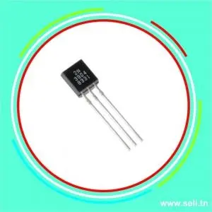 TRANSISTOR 2N3904 BJT NPN 40 V . 300 MHz . 625 mW . 200 mA . 300 hFE.Arduino tunisie