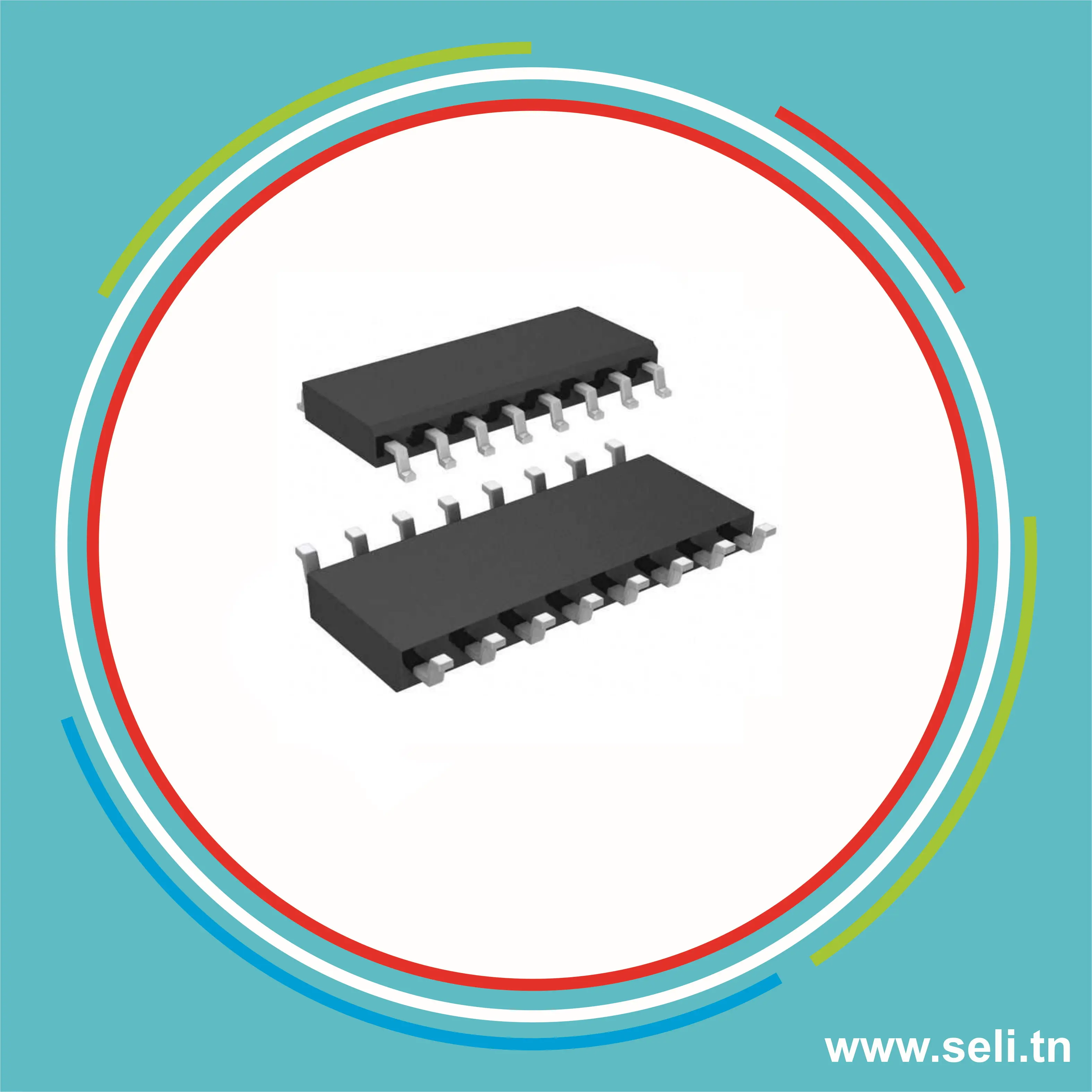 ULN2003-CI SMD.Arduino tunisie