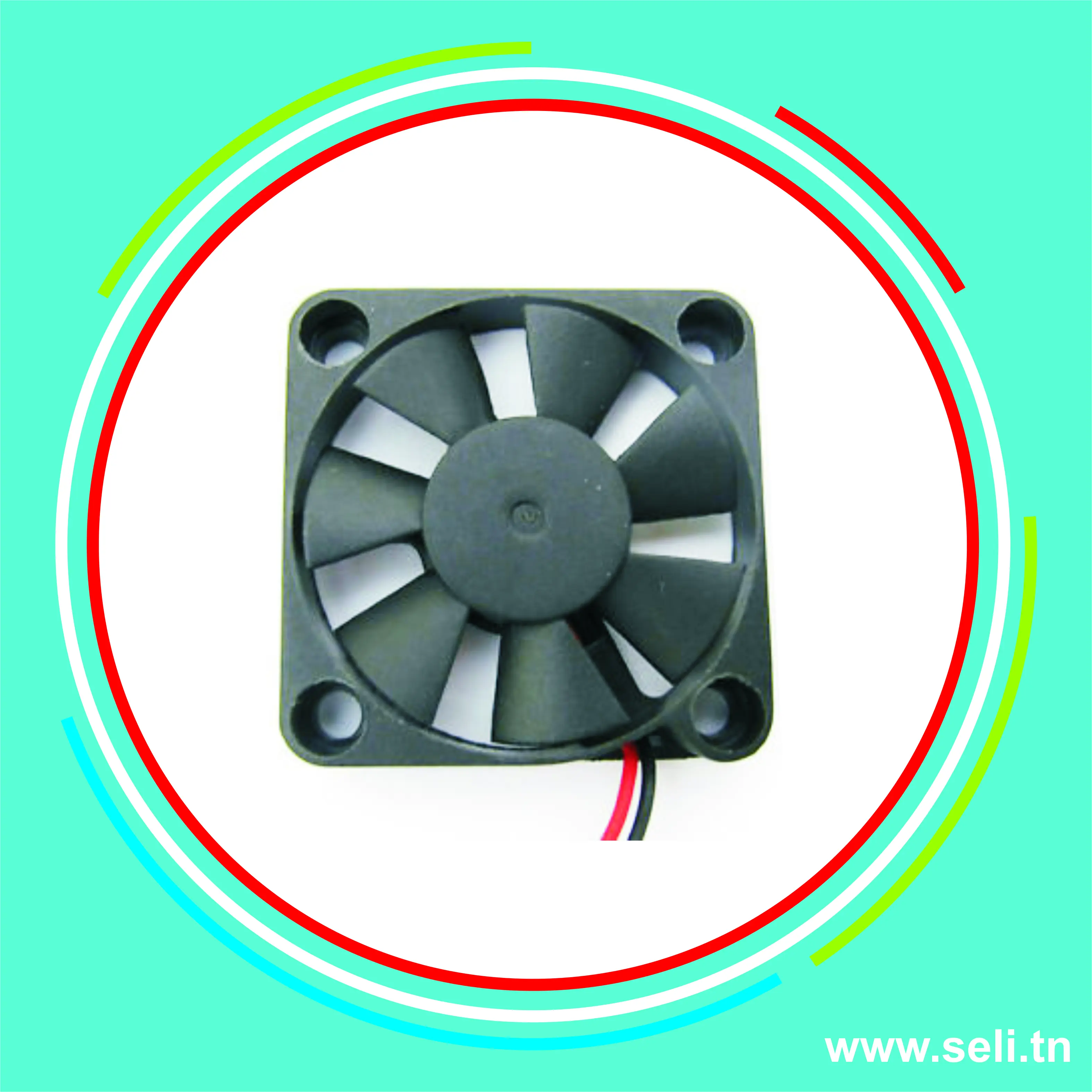 VENTILATEUR 12V DC 70X70X25MM.Arduino tunisie