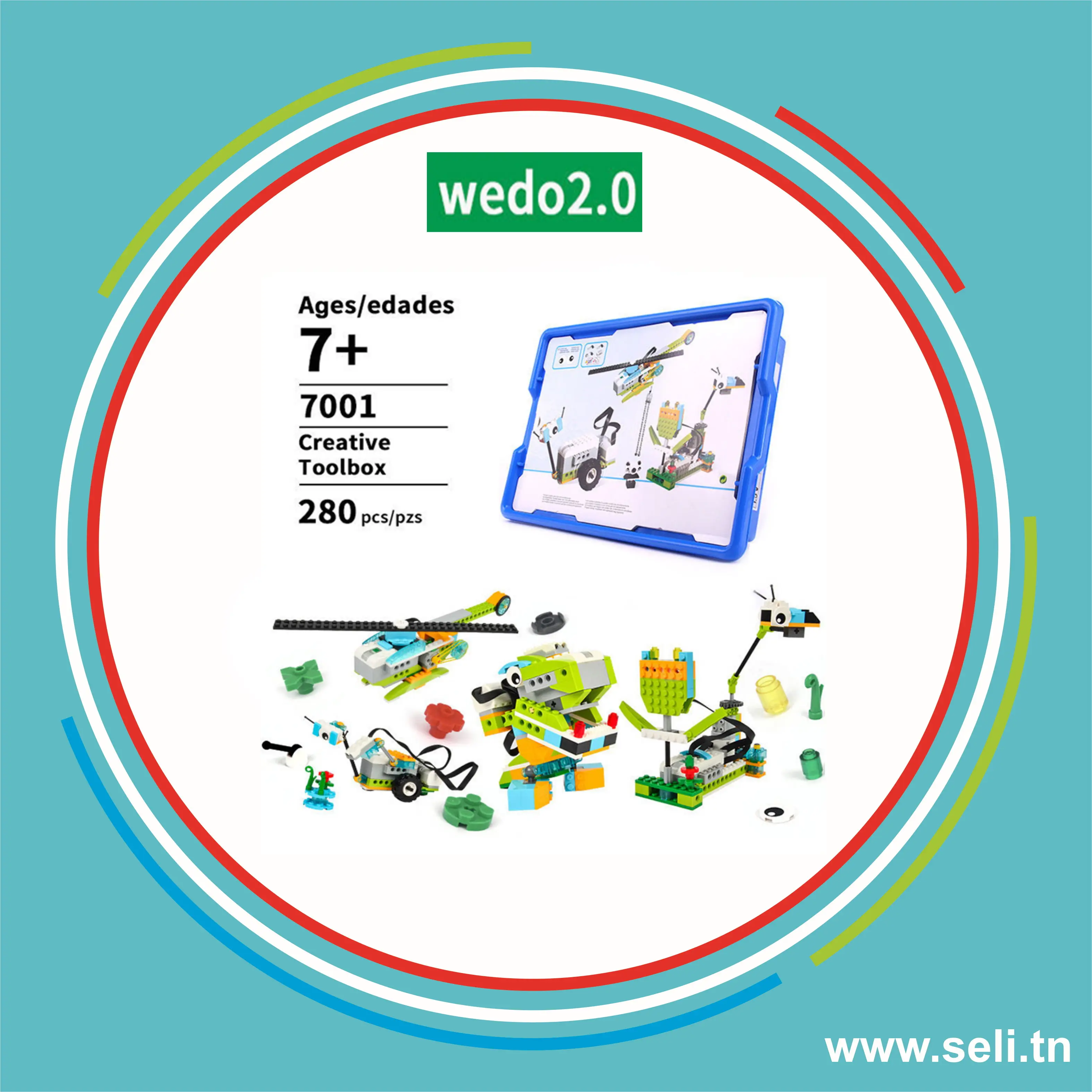 KIT LEGO WEDO 2.0 - 45300  VERSION CLONE.Arduino tunisie