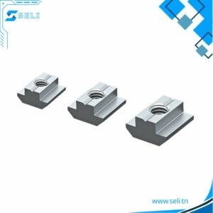 ECROU TASSAUD LOURD EN ACIER S235 GALVANISEE POUR PROFILE ALUMINIUM