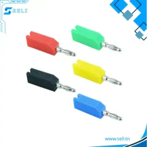 FICHE BANANE MALE 4MM AVEC PRISE ARRIERE