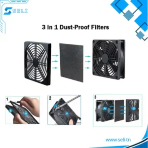COUVERCLE A FILTRE EN MOUSSE POUR VENTILATEUR