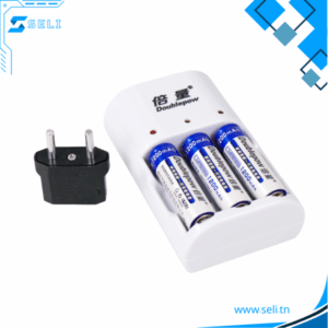CHARGEUR PILE UNIVERSEL DOUBLEPOW DP-B333  3XAA - 3XAAA +ADAP EU/US 220VAC