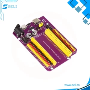 BOUCLIER D EXTENSION ESP32 WROOM DEV KIT - 38 Pin, Avec Alimentation