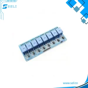 MODULE RELAIS ISOLEE AVEC ISOLATION OPTIQUE 3.3V, 5V, 12V OU 24V DC - 5V, 08 Ch