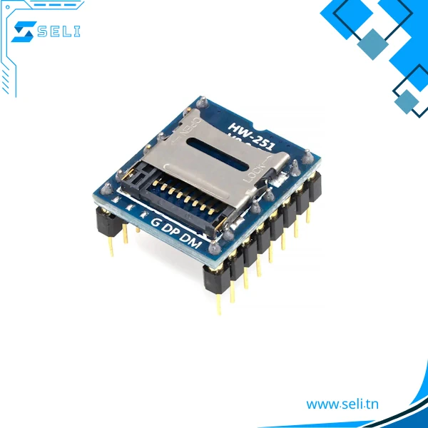 WTV020-SD HW-251 MODULE LECTEUR MP3 POUR ARDUINO
