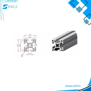 30x30 PROFILE ALUMINIUM INDUSTRIEL RAINURE 8MM - 2m