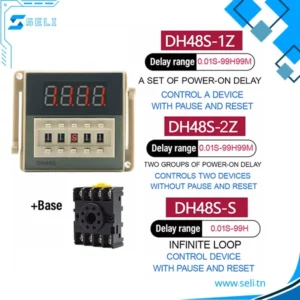 DH48S TEMPORISATEUR MULTIFONCTION AVEC EMBASE ARDUINO TUNISIE