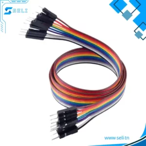 JEU DE 10 FILS DE CONNEXION – DUPONT WIRE – LONGUEUR 20CM ET 30CM - 30cm, MALE-MALE