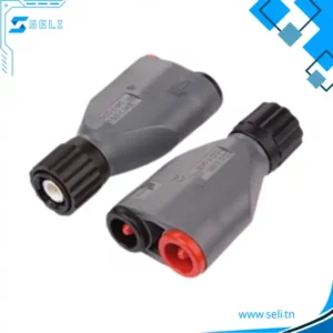 ADAPTATEUR EN PVC BNC - 2 F BANANES 4MM 500V