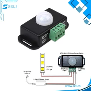DETECTEUR DE MOUVEMENT AUTOMATIQUE PIR INTERRUPTEUR DE LUMIERE DC 12- 24V 8A