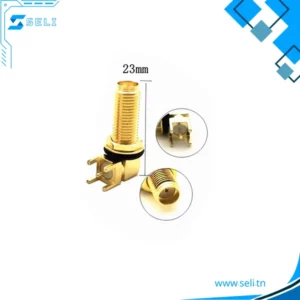 SMA-KWE 23 CONNECTEUR SMA FEMELLE COUDEE POUR ANTENNE RADIO FREQUENCE 23MM