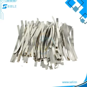 BANDE NICKEL POUR BATTERIE 18650 EP=0.1MM L=10CM