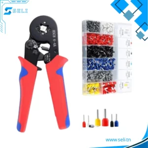 Pince à sertir HSC8 6-4A avec 1200 embouts isolés de différents diamètres