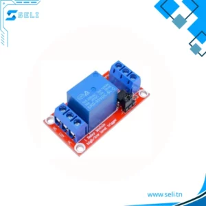 MODULE RELAIS 3V, 5V, 12V OU 24V DC AVEC OPTOCOULPEUR ET BORNIERS A VISSSER - 5V, 01 Ch