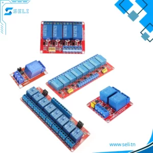 MODULE RELAIS AVEC OPTOCOULPEUR ET BORNIERS A VISSSER
