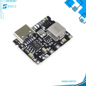 MODULE DE CHARGE ET BOOST TP4056 – CHARGEUR BATTERIE LI-ION 18650 3.7V A 4.2V AVEC SORTIE DC-DC AJUSTABLE