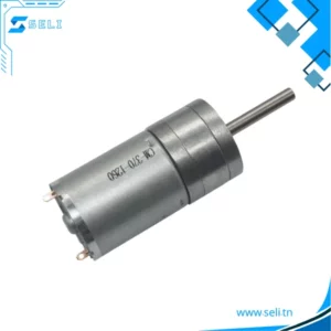 JGA25-370 MOTEUR CC 12V 280TR/MIN AXE LONG=25MM