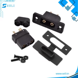XT90E MALE + XT90H FEMELLE - AMASS KIT DE CONNECTEURS ETANCHE 3 EN 1