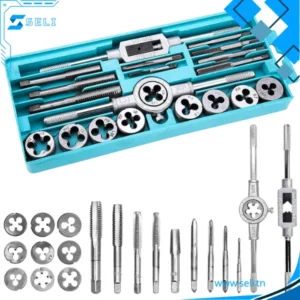 JEU DE TARAUDS ET FILIERES 20PCS M3-->M12