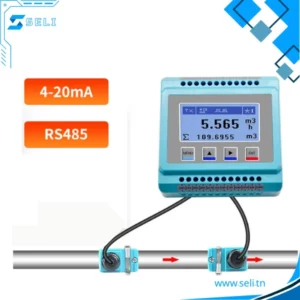 JJUL31B-L1C1NSV0 DEBITMETRE A ULTRASONS POUR EAU 220V AC 24V DC ALIMENTATION ELECTRIQUE SIGNAL DE SORTIE 4-20mA/R485 MODBUS RARE DEBITMETRE A ULTRASONS LIQUIDE DN15~100