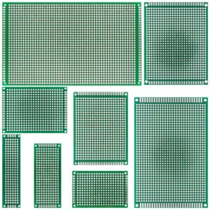 PLAQUE CUIVRE EN EPOXY PERFOREE VERTE SIMPLE FACE ET DOUBLE FACE
