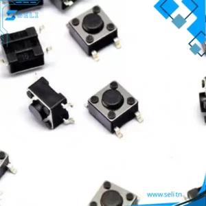 BOUTON TACTILE ROND SMD 4 PIN 6*6MM