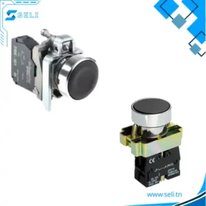 BOUTON POUSSOIR NOIR NO BA21