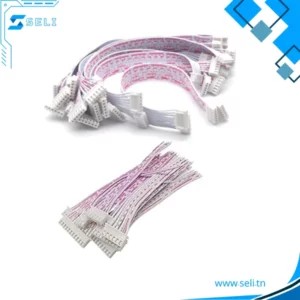 CABLE AVEC CONNECTEUR FEMELLE XH2.54 DOUBLE OU SIMPLE  L=30CM