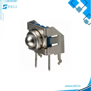 C&K KSJ0V411 INTERRUPTEUR TACTILE A BILLE ETANCHE ET ANTI-POUSSIERE 7X7 AVEC PRISE LATERALE
