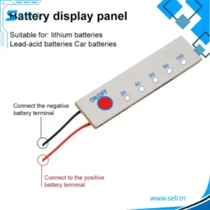 INDICATEUR DE CHARGE BATTERIE LITHIUM