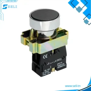 BOUTON POUSSOIR NOIR NO BA21 - XB2-BA21
