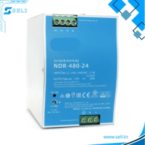 ALIMENTATION A DECOUPAGE SUR RAIL DIN  -240-24 24V/20A NDR-480-24