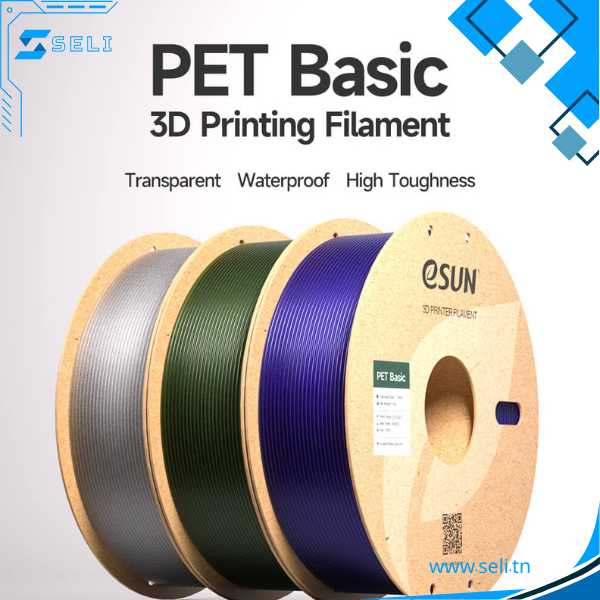 PET BASIC FILAMENT 3D ESUN 1.75MM 1KG