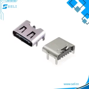CONNECTEUR FEMELLE - PRISE USB TYPE-C SMD 6P