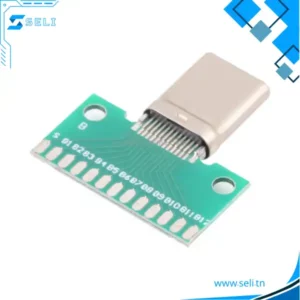 CONNECTEUR USB TYPE-C MALE 14P SUR PCB USB 3.1
