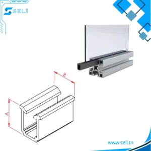 JOINT RAINURE EN FORME U POUR PROFILE ALUMINIUM
