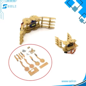 PINCE A GRIFFES A 1 DEGREE DE LIBERTE 1DOF COMPATIBLE AVEC SERVO SG90 ET MG90