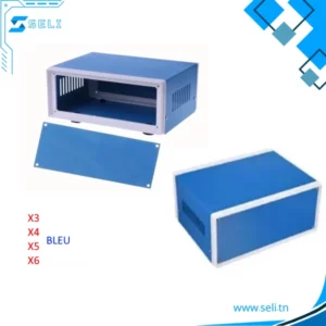 BOITIER METALLIQUE X3 X4 X5 X6 BLEU